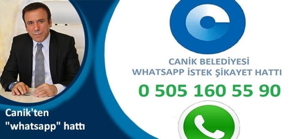 Canik Belediyesi'nden whatsapp hattı