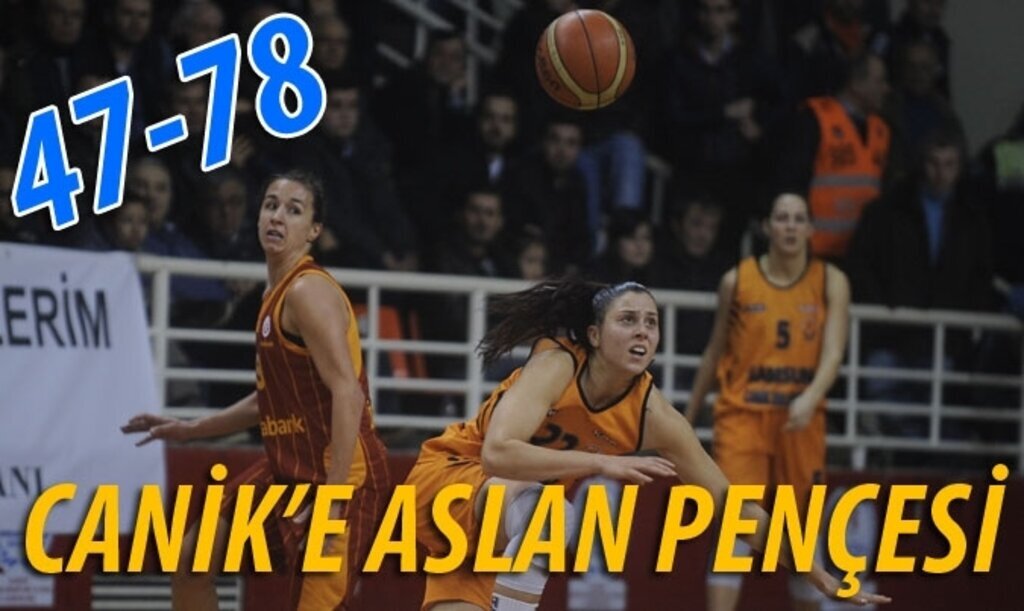 Canik Belediyespor Galatasaray Odeabank karşılaşması 47-78 bitti
