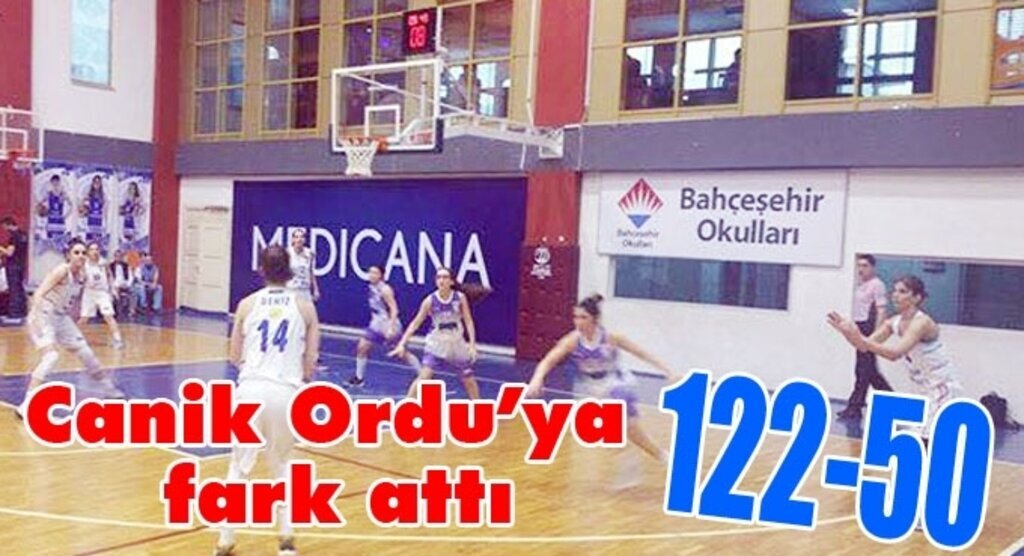 Canik Belediyespor Orduspor'u farklı skor ile geçti