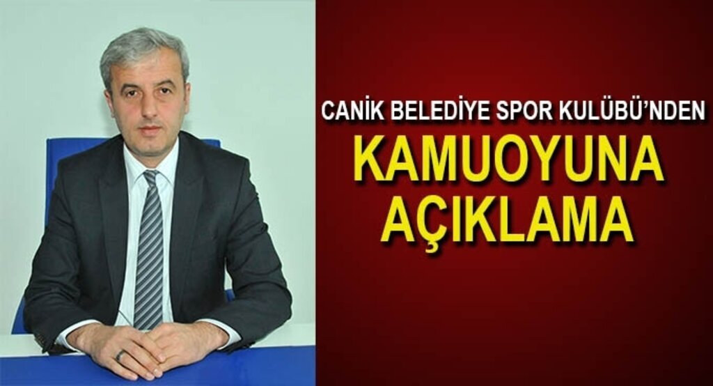 Canik Belediyespor'dan kamuoyuna açıklama
