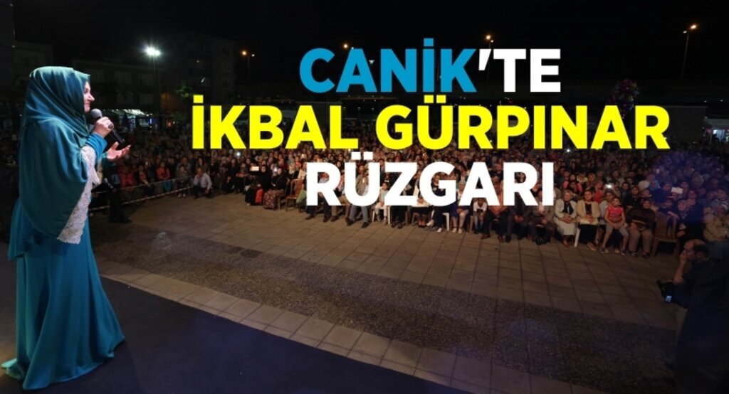 Canik'te Adnan Menderes Meydanı doldu