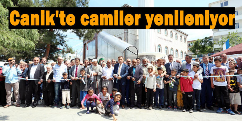 Canik'te camilere çevre düzenlemesi ve park