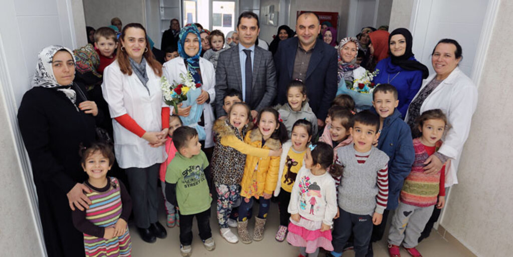 Canik'te çocuklara ağız taraması