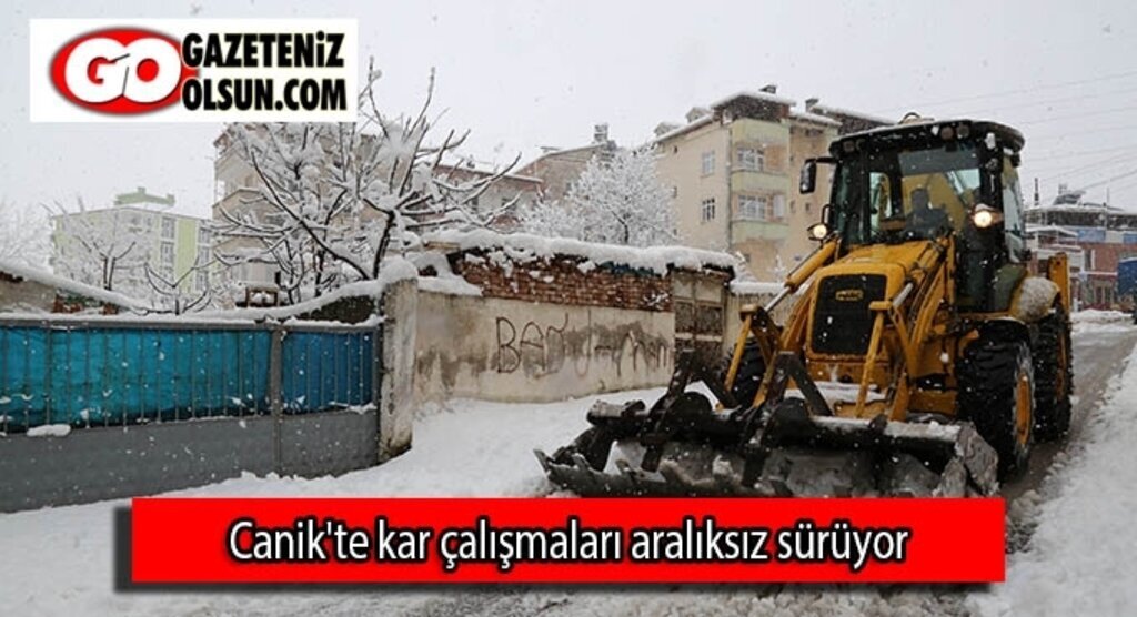 Canik'te kar çalışmaları aralıksız sürüyor