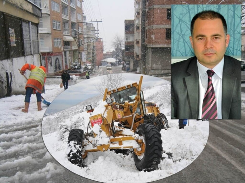 Canik’te karla mücadele aralıksız devam ediyor