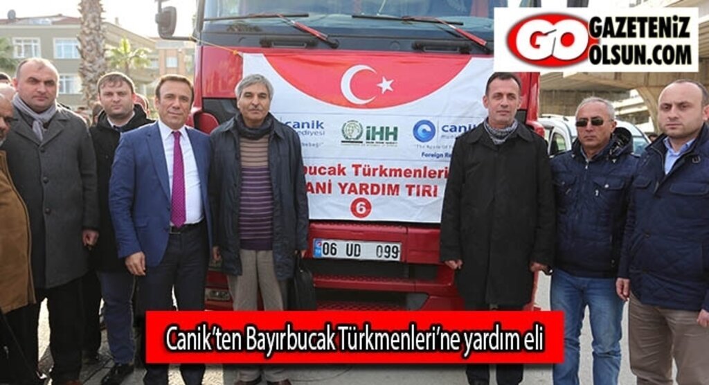 Canik’ten Bayırbucak Türkmenleri’ne yardım eli