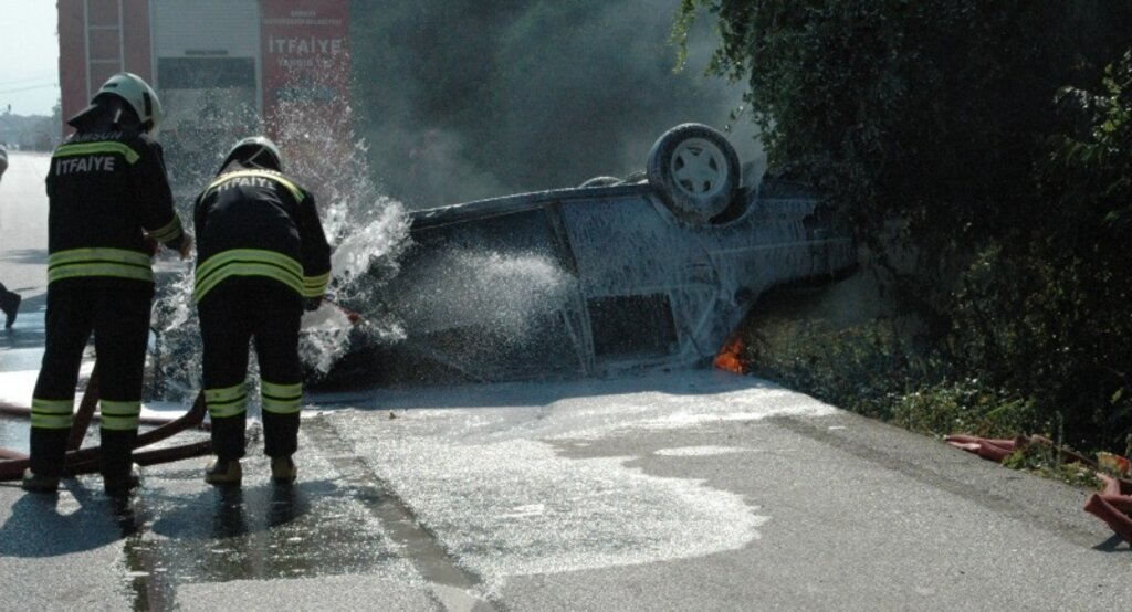 Çarşamba'da trafik kazası: 2 yaralı