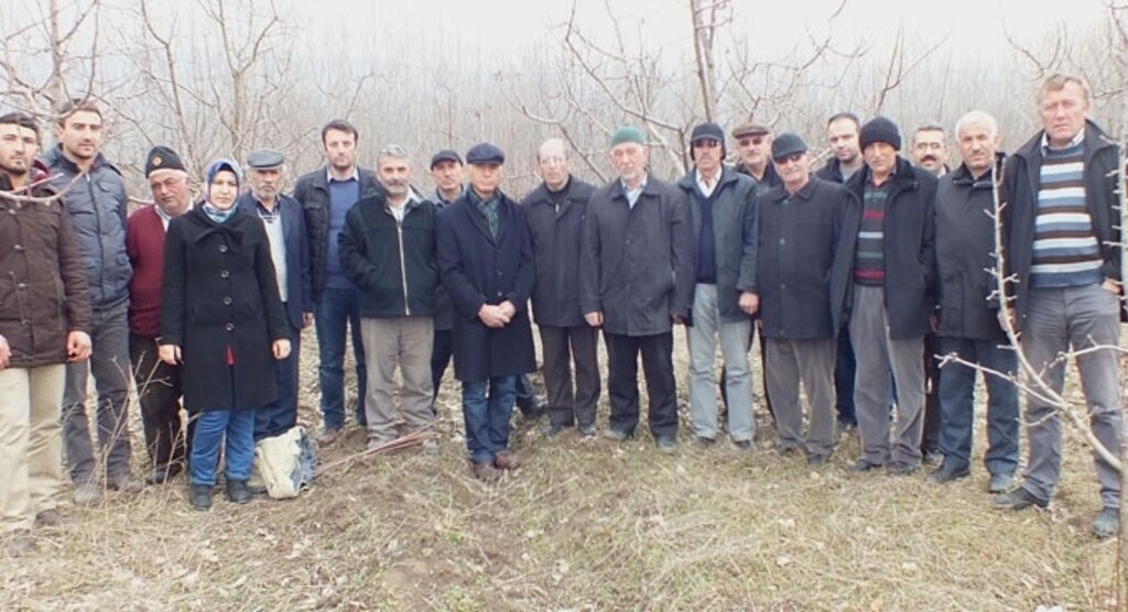 Çiftçilere uygulamalı ağaç budama eğitimi