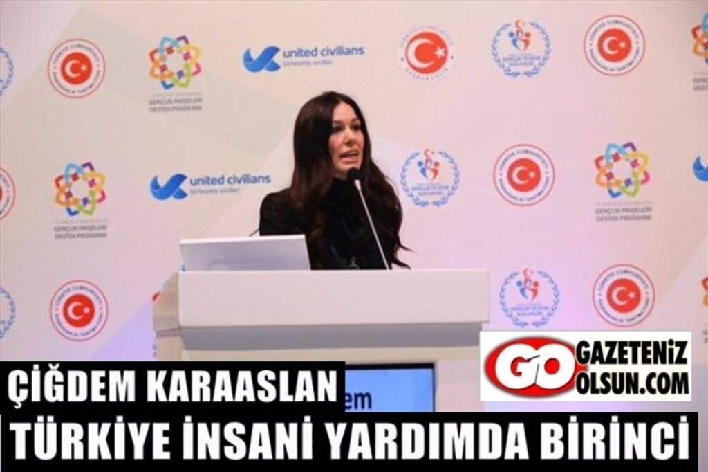 Çiğdem Karaaslan :Türkiye İnsanı Yardımda Birinci