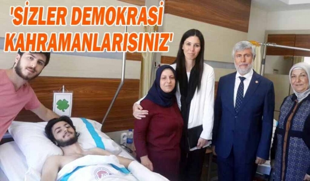 Çiğdem Karaaslan'dan demokrasi gazilerine ziyaret