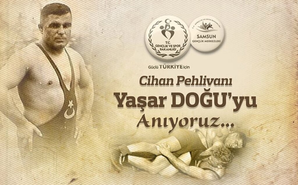 Cihan pehlivanı Yaşar Doğu anılıyor
