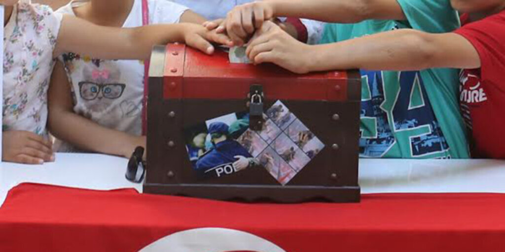 Çocuklardan 15 Temmuz Şehitleri Dayanışma Kampanyası’na destek 