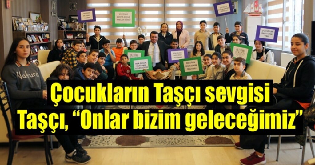 Çocuklardan Başkan Taşçı'ya sürpriz