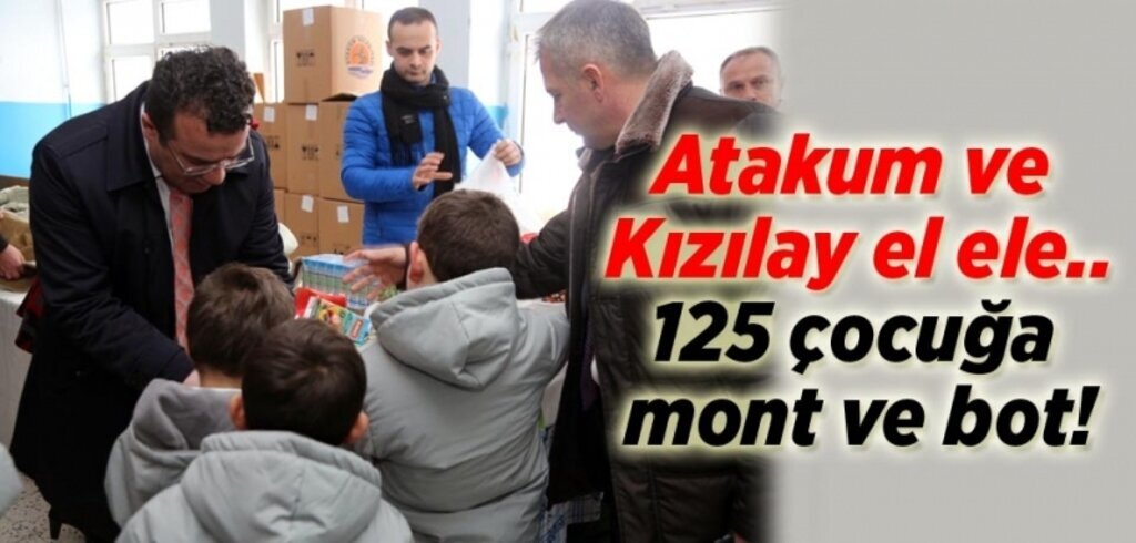 Çocukların kış gününde yüzleri güldü