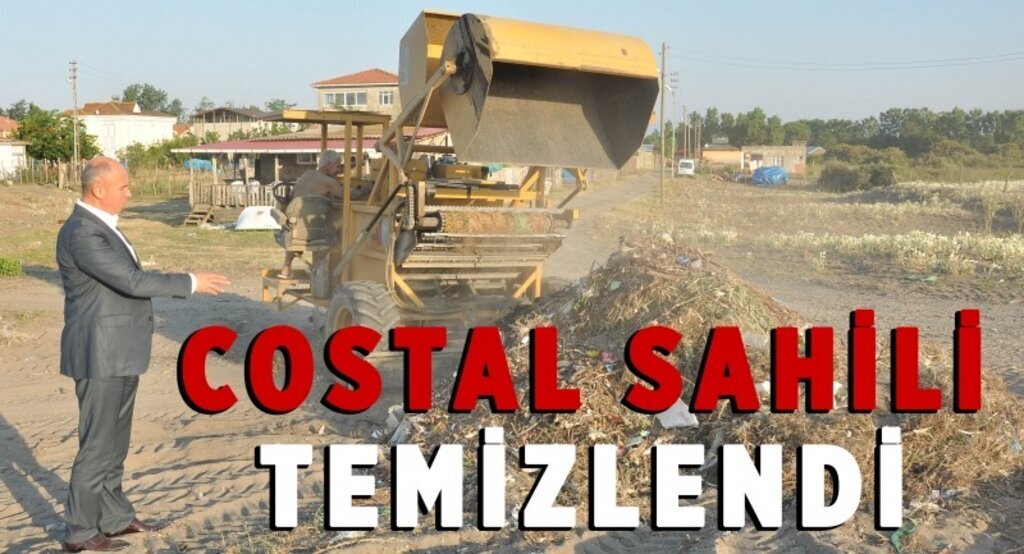 Costal sahili temizlendi