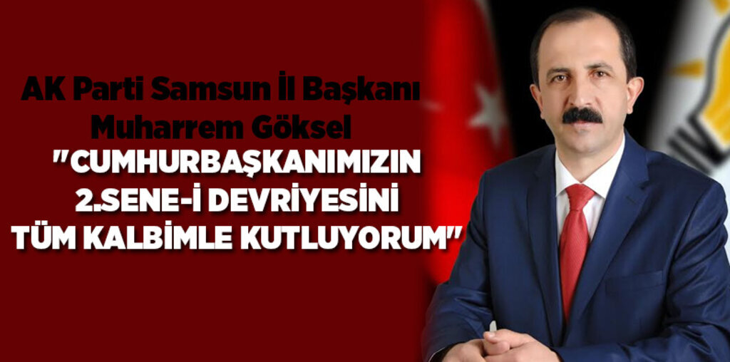'Cumhurbaşkanımızın 2. sene-i devriyesini tüm kalbimle kutluyorum'