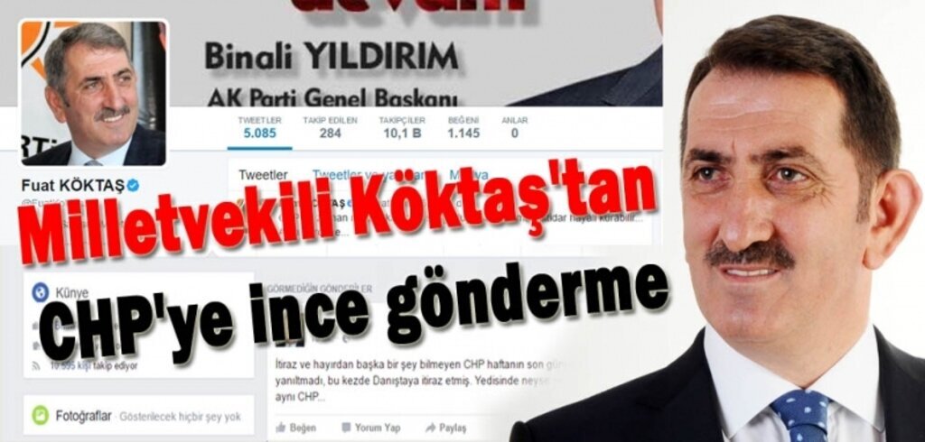 Danıştay'a koşan CHP'ye Milletvekili Köktaş'tan ince gönderme!
