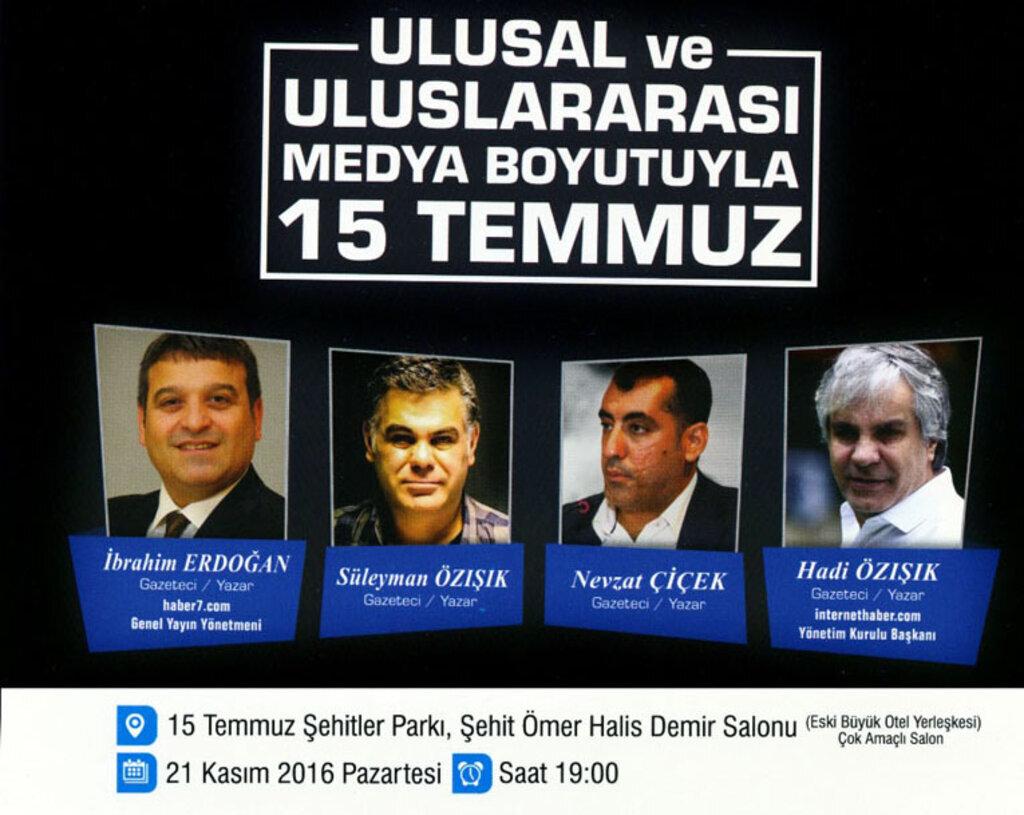 Darbe girişiminde medyanın rolü Samsun'da mercek altına alınıyor