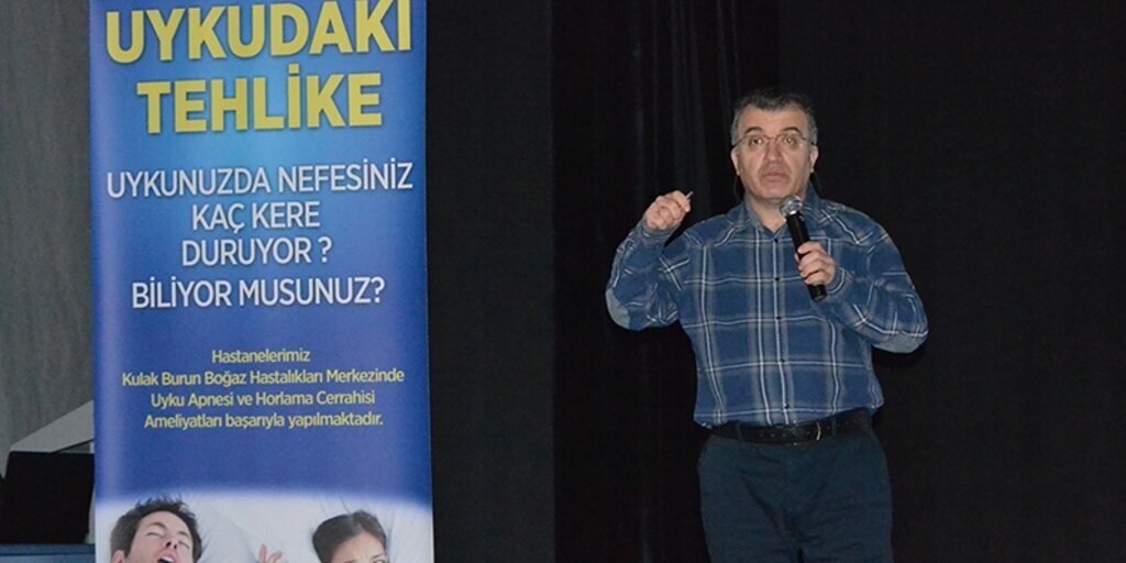 Doç. Dr. Erdal Seren Merzifon'da Uyku Apnesi'ni anlattı