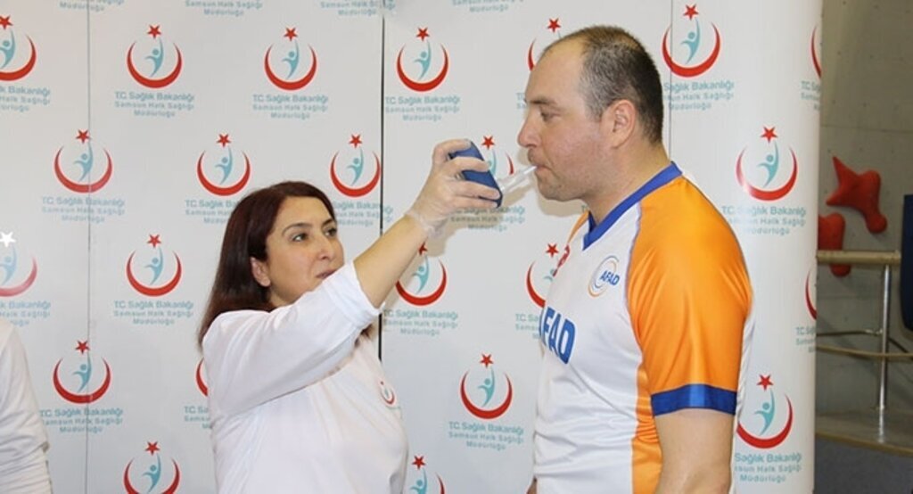 Dumansız Voleybol Turnuvasında karbonmonoksit ölçümü