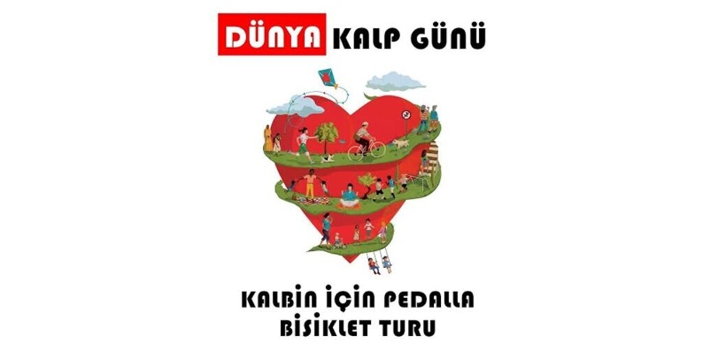Dünya Kalp Günü Kalbin İçin Pedalla Geleneksel Bisiklet Turu
