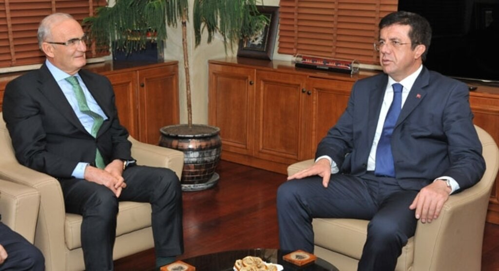 Ekonomi Bakanı Nihat Zeybekci, Başkan Yılmaz'ı ziyaret etti