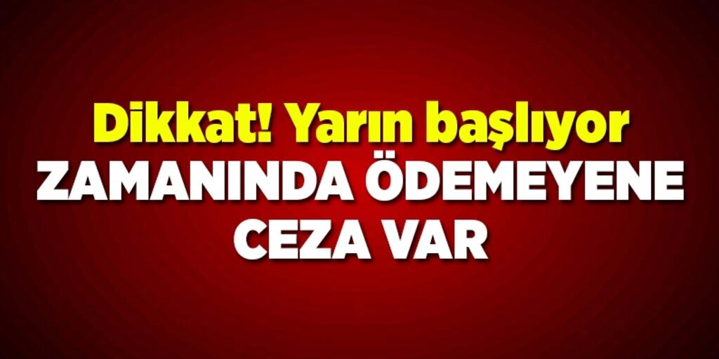 Emlak Vergisi'nin ikinci taksitini ödeme süresi yarın başlıyor