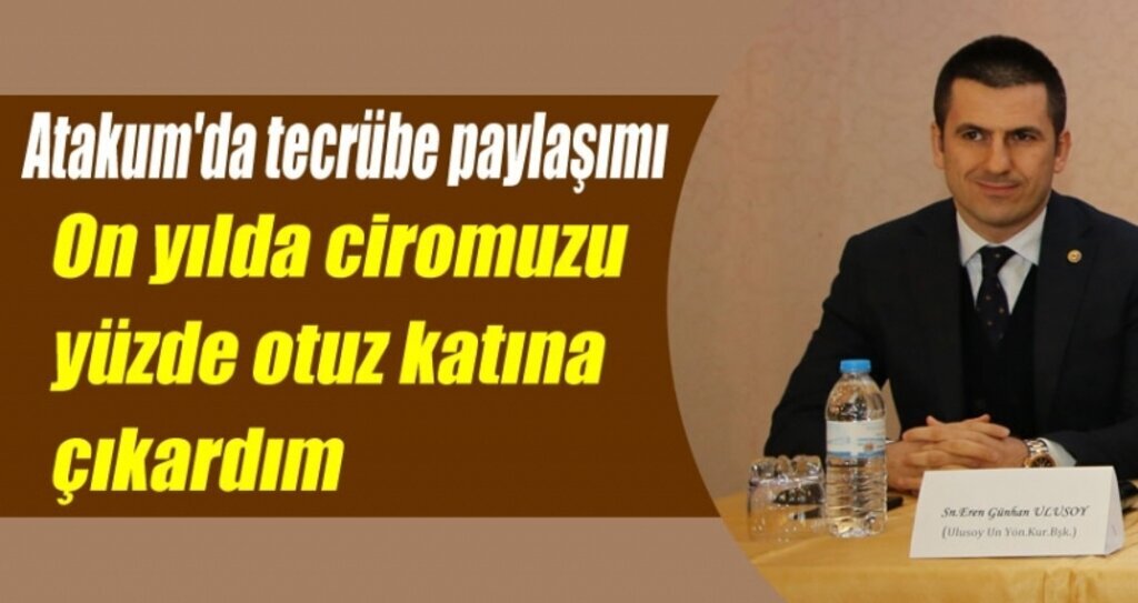 Eren Günhan Ulusoy Atakum'da başarı hikayesini anlattı