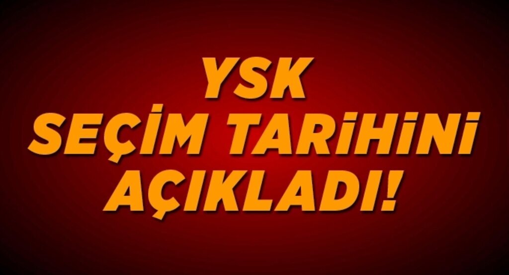 Erken Seçim 1 Kasım'da Yapılacak