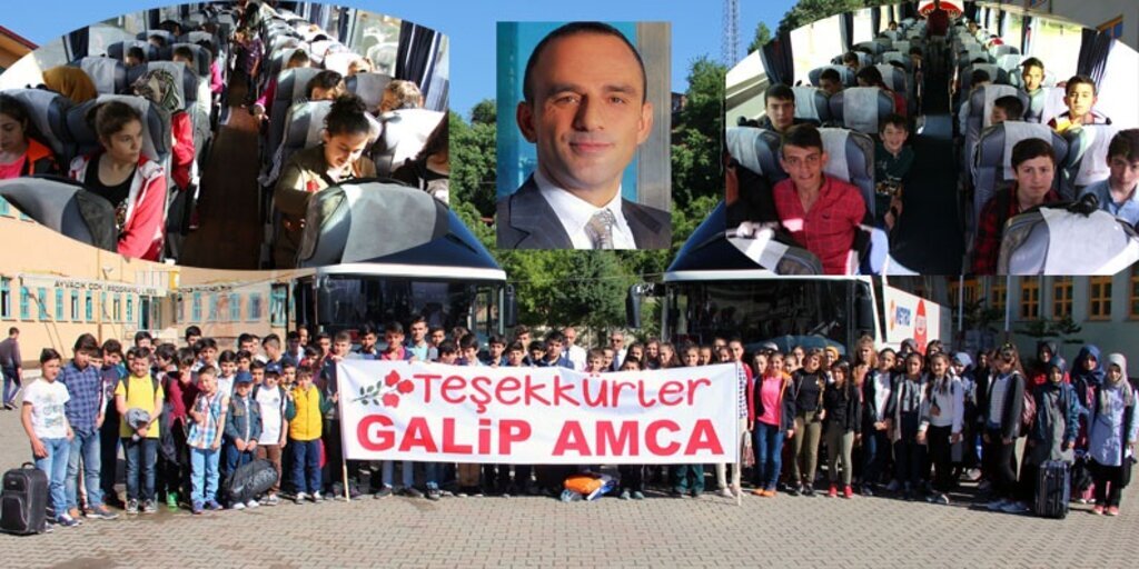 Galip Öztürk'e çocuklardan teşekkür