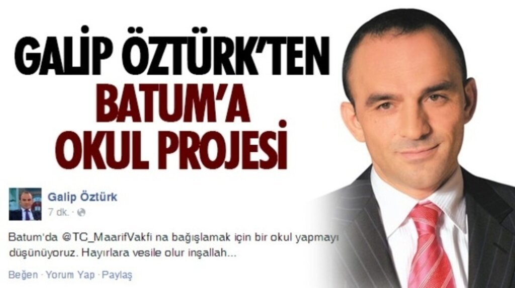 Galip Öztürk’ten Batum’a Okul Projesi
