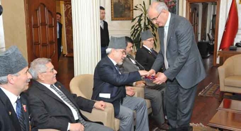 Gazi ve Şehit Dernekleri Başkan Yılmaz'ı ziyaret etti