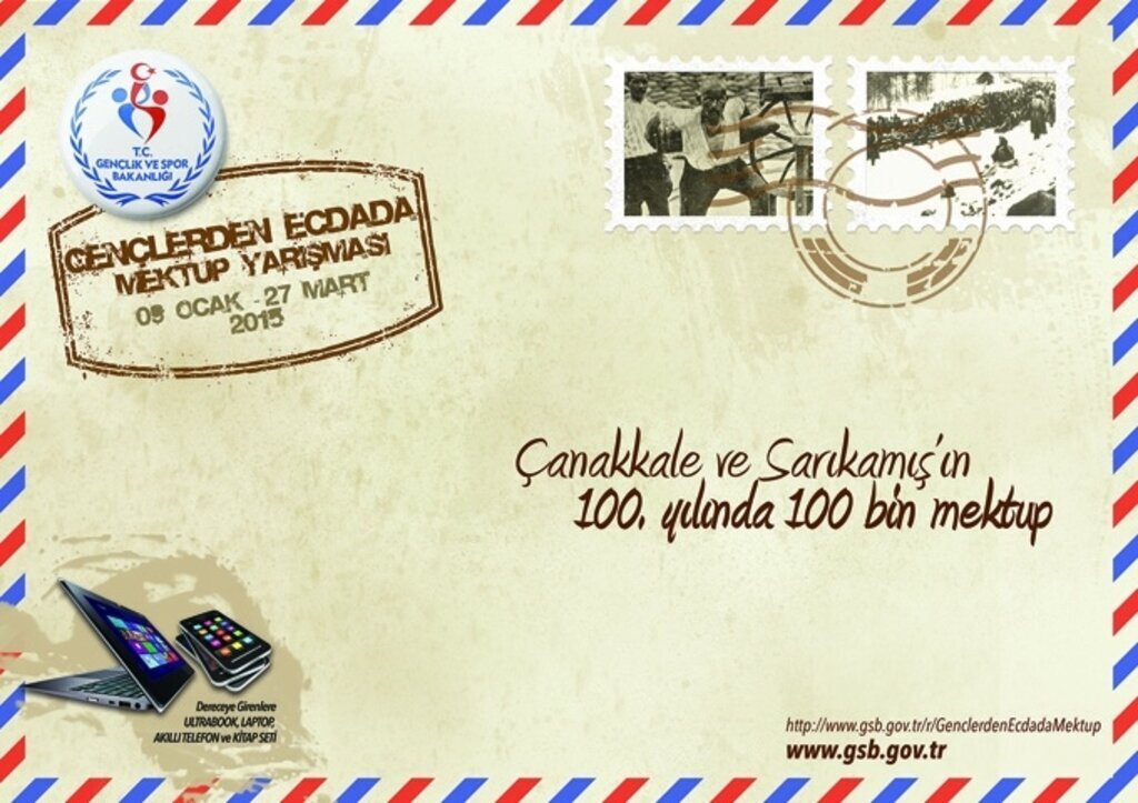 Gençlerden Ecdada 522 bin mektup