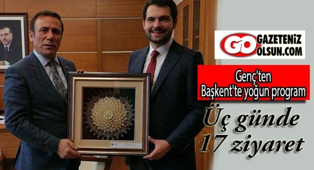 Genç'ten Başkent'te yoğun program