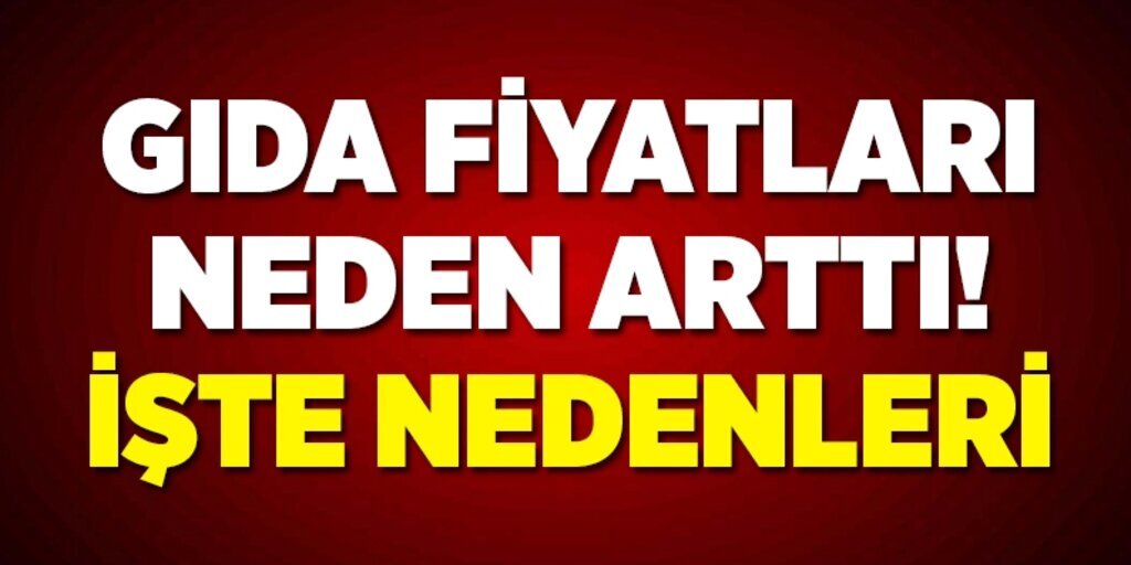 Gıda fiyatları neden arttı, İşte nedenleri!