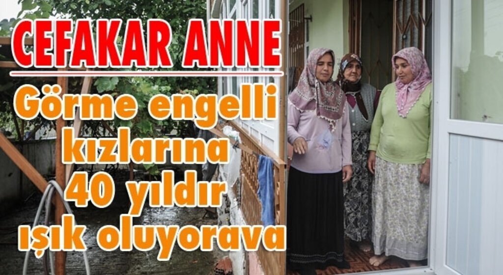 Görme engelli kızlarına 40 yıldır ışık oluyor