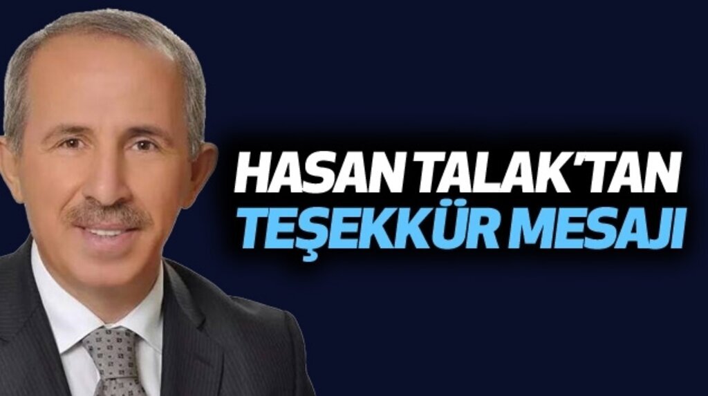 Hasan Talak’tan Teşekkür Mesajı