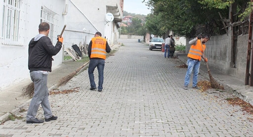 Havza Belediyesinden sonbahar temizliği