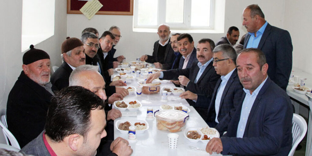 Havza'da afetlerden korunmak için kurban kesildi