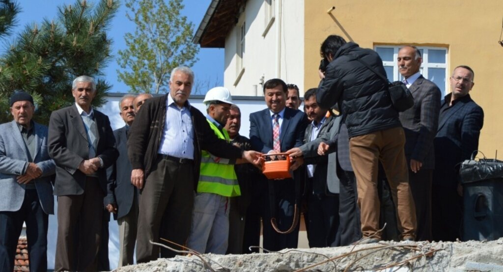 Havza'da camii inşaat temeli atma töreni