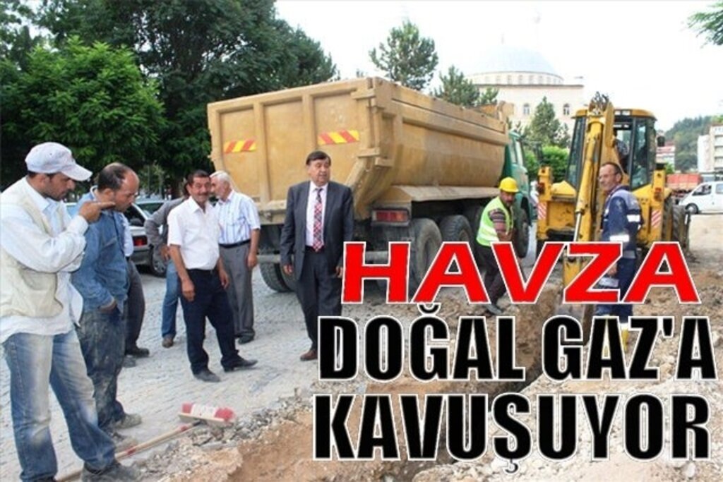 Havza'da doğalgaz çalışmaları devam ediyor
