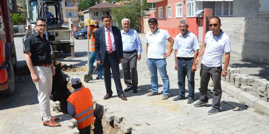 Havza'da doğalgaz hattı döşeme çalışmaları başladı