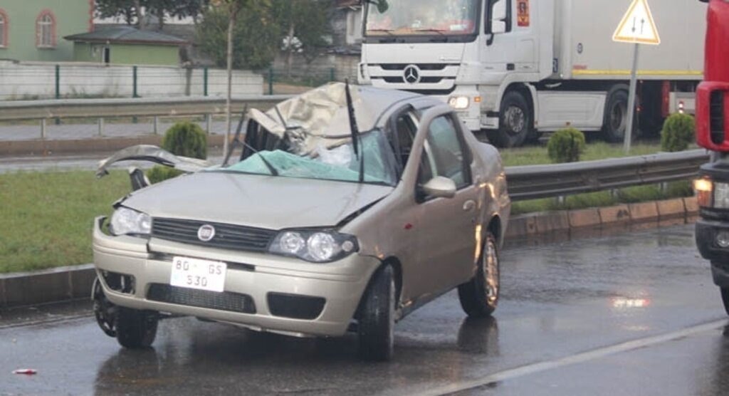 Havza'da trafik kazası: 2 yaralı