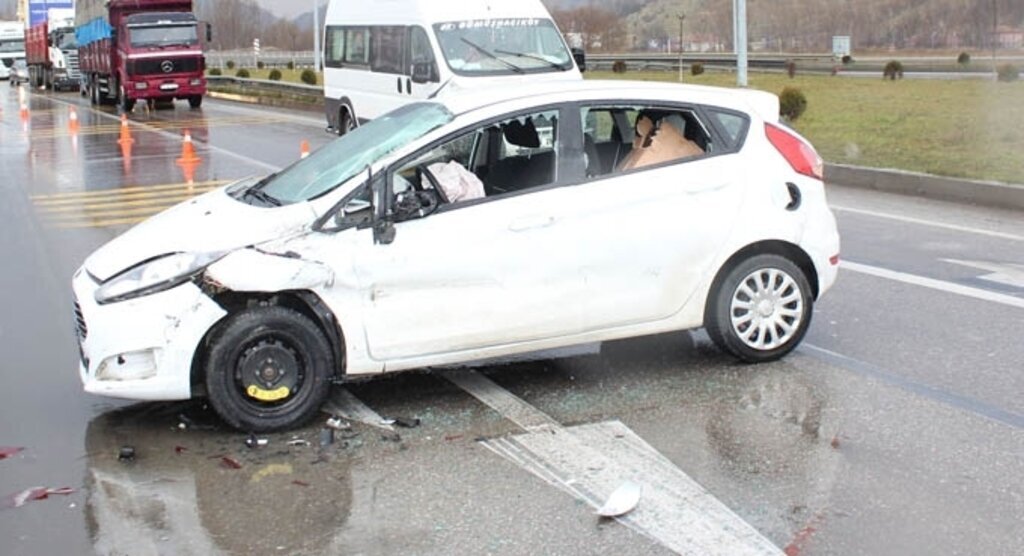 Havza'da trafik kazası: 3 yaralı