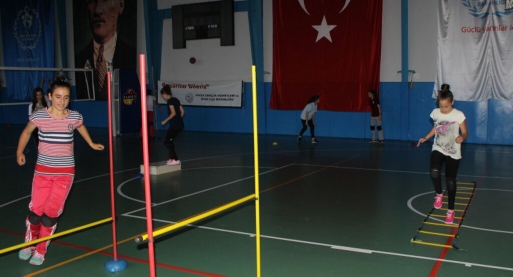 Havza'da yaz spor okulları devam ediyor