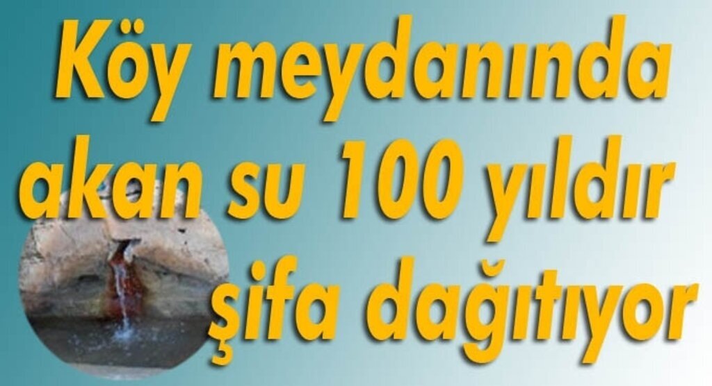 Havza'daki şifalı su böbrek taşı olanlardan rağbet görüyor