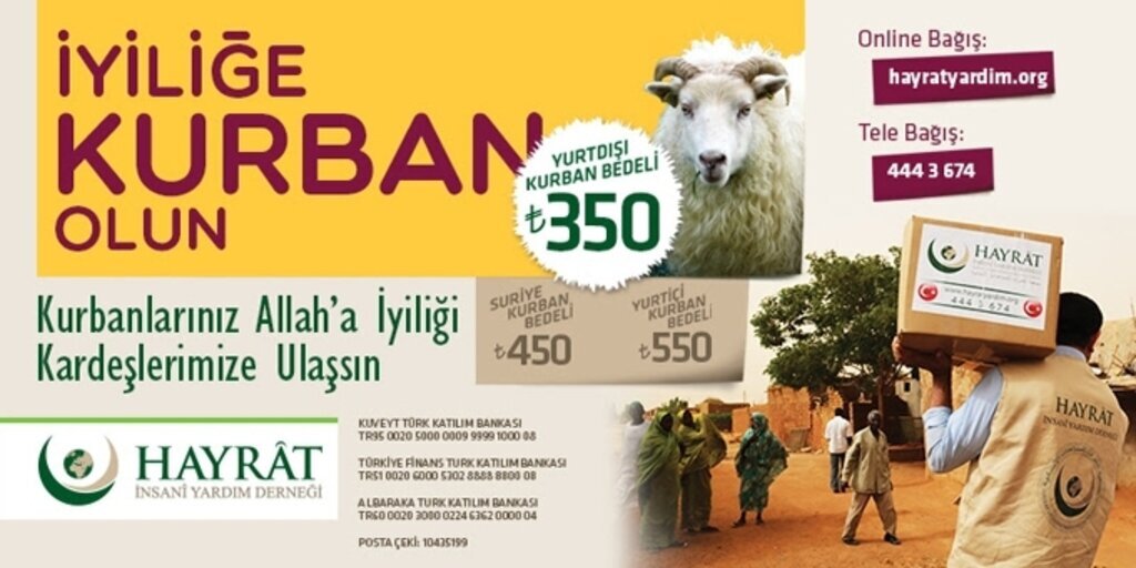 Hayrat İnsani Yardım Derneği kurbanda sevindirecek