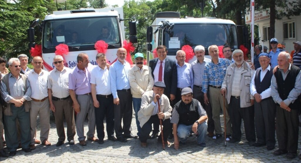 Hibe çöp kamyonları hizmete girdi