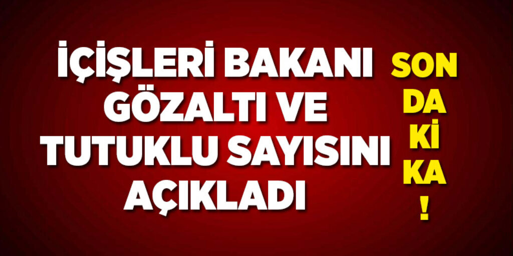 İçişleri Bakanı Ala: 18 bin 44 Kişi Gözaltına Alındı, 9677 Kişi Tutuklandı