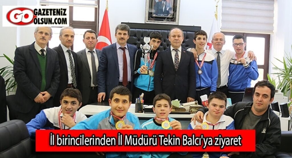 İl birincilerinden İl Müdürü Tekin Balcı'ya ziyaret